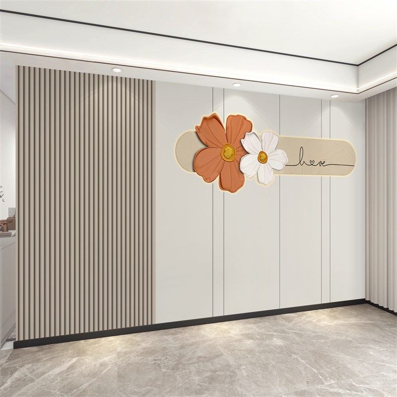 电视背景墙壁画新款轻奢奶油风壁z布定制3d立体壁纸8D客厅影视墙