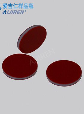 2ml钳口瓶隔垫 11mm红色特氟龙/白色硅胶/红色PTFE隔垫 三层垫片