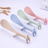 创意麦秸秆可立式 厨房盛饭勺电饭锅不粘米饭塑料家用饭铲米饭勺子