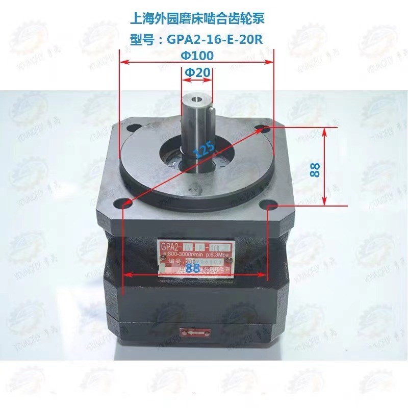 上海 无锡外园磨床m用啮合齿轮泵GPA2-16-E-20R6.3