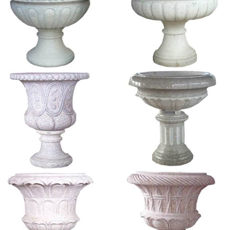 广州石雕花钵 石雕花盆 欧式户外景观园林石雕P花盆花钵 石雕花钵