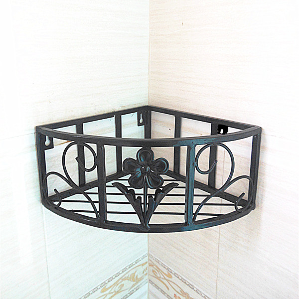 速发墙上铁艺花架 壁挂式花盆架 挂墙壁上墙角P转角三角形绿萝花