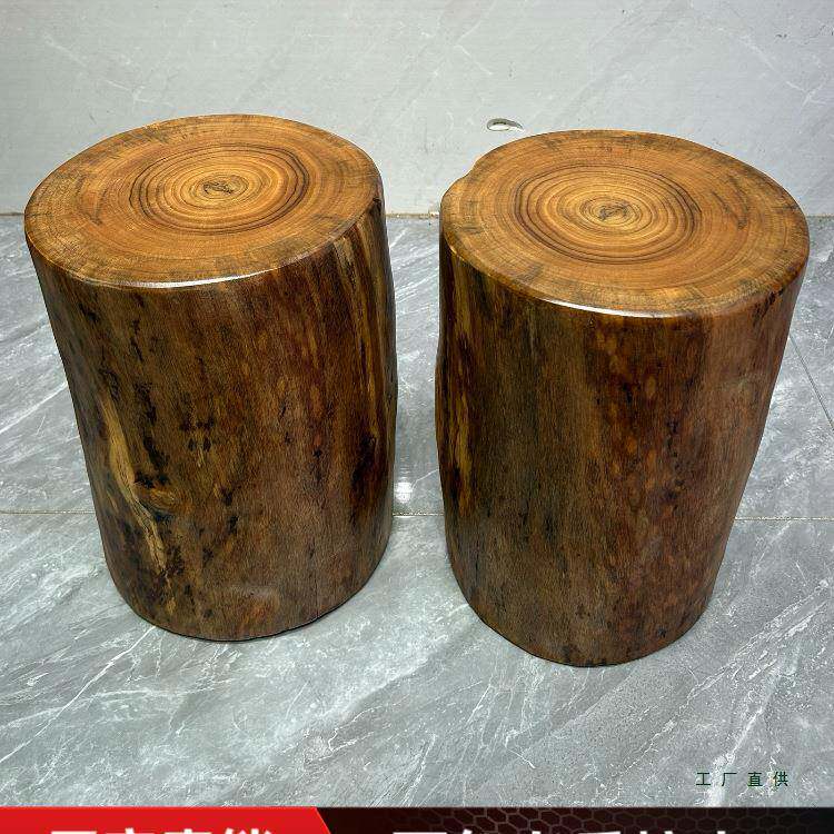 香樟树木墩树木墩凳子实墩子139凳根雕原木桩木桩底座茶几茶桌圆