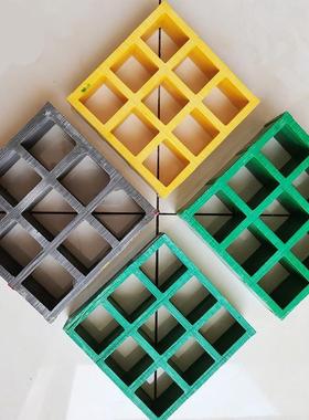 花纹排水格盖板污水处理厂盖板产地玻璃板OOR钢花栅纹格栅盖耐腐