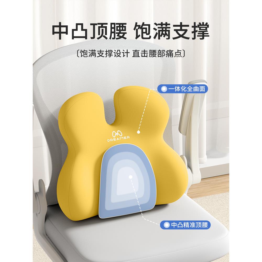 知梦人腰部支靠ZMRDXYK-垫办公室腰靠人撑体工学靠背护坐垫撑女腰