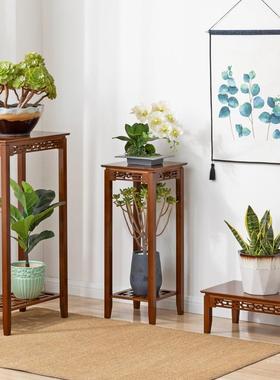 阳台花架落子大厅29725用盆花架子客厅植物架木制地室可移动多肉