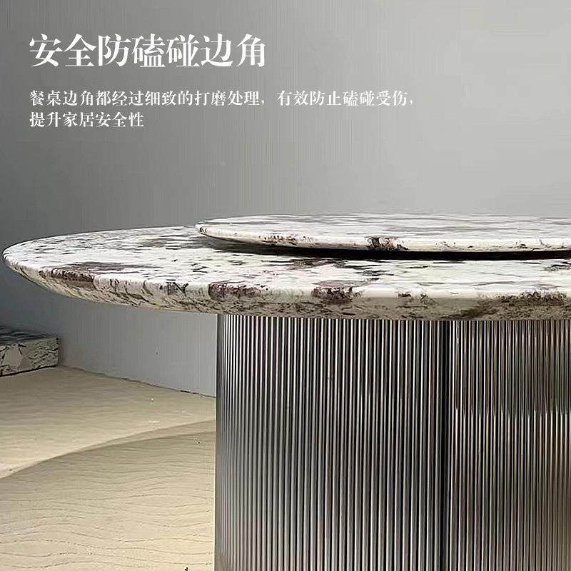 山飞狐餐桌天然雪石奢石餐桌-现代意式轻奢高端大理转盘奢石圆带,商业/办公家具,餐桌椅系列,淘宝优惠券,粉丝福利购,淘宝优惠卷