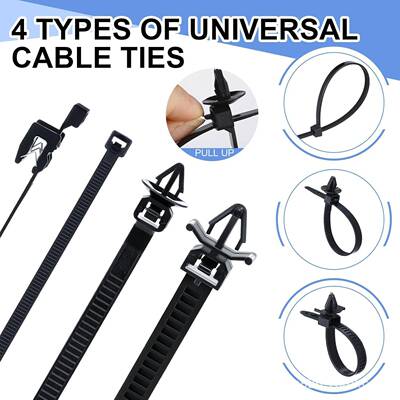 盒装20PC0S汽车身车线束固定料卡扣波纹管线尼龙卡子捆绑线塑束带