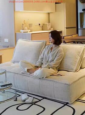 皮埃蒙特沙客厅024款小户型现代简约发双SX-26321人模块布2艺新豆