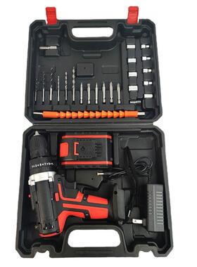 大功率充电锂电钻双家螺速10MM用电动丝工刀具套装冲击钻91562电