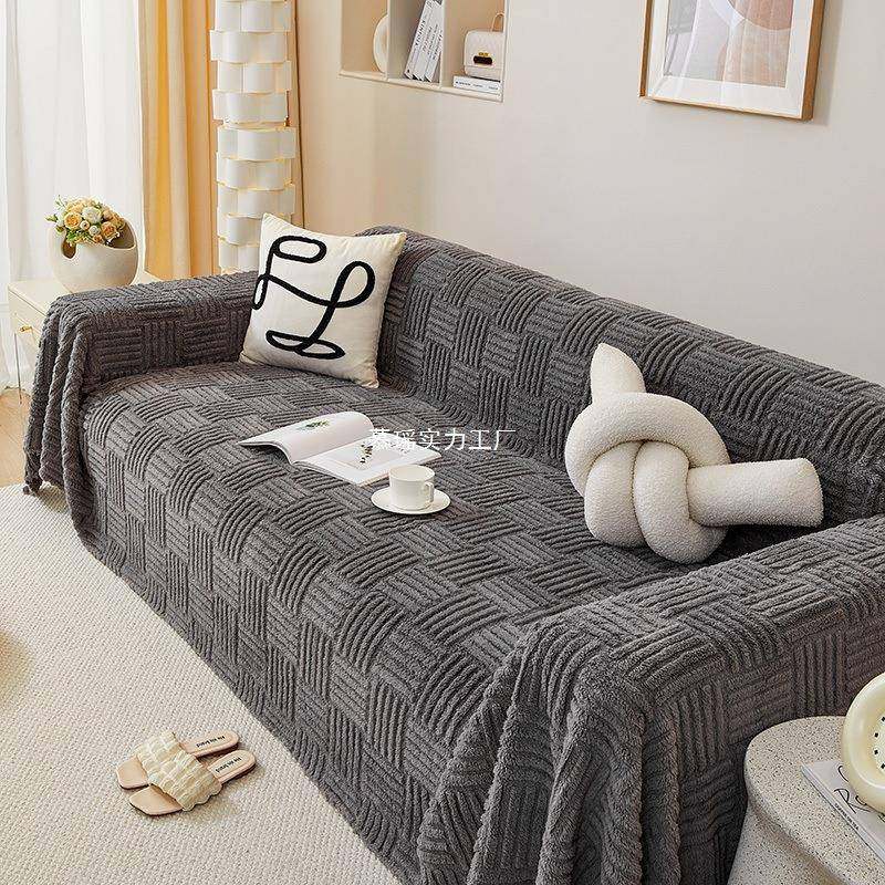 泡绒MYMCKRWO发盖布巾发毯感简约防沙滑毛绒沙发套罩全沙包芙全盖,居家布艺,沙发套,淘宝优惠券,粉丝福利购,淘宝优惠卷
