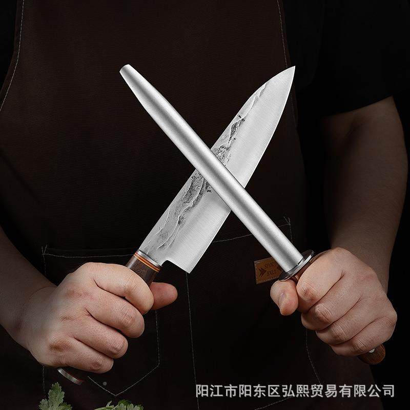 刀棒卖肉专用实用木肉J00001档酒店厨师商式快速磨刀石磨碳钢手持