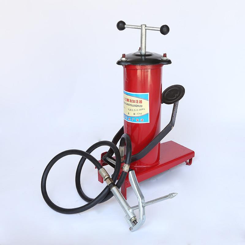 厂家4L体脚踏注846P油器油黄油加注器整喷塑0.4Ma脚踏黄枪