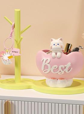 招猫钥匙收玄关装饰品件家居摆20240513入财户门口鞋柜客厅纳乔迁