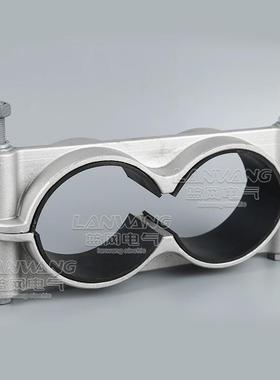 字型芯高压二电缆固定33438夹JGW-夹2-8铝合金二芯电缆一具电缆抱