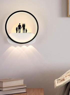 新款壁灯轻20571奢卧室床景头灯代简约客厅背墙灯北欧创现过道意