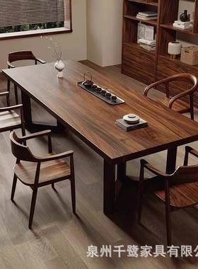 高桌档南美桃木茶桌实木新SGL-085式茶台家用中客厅原木大胡板泡