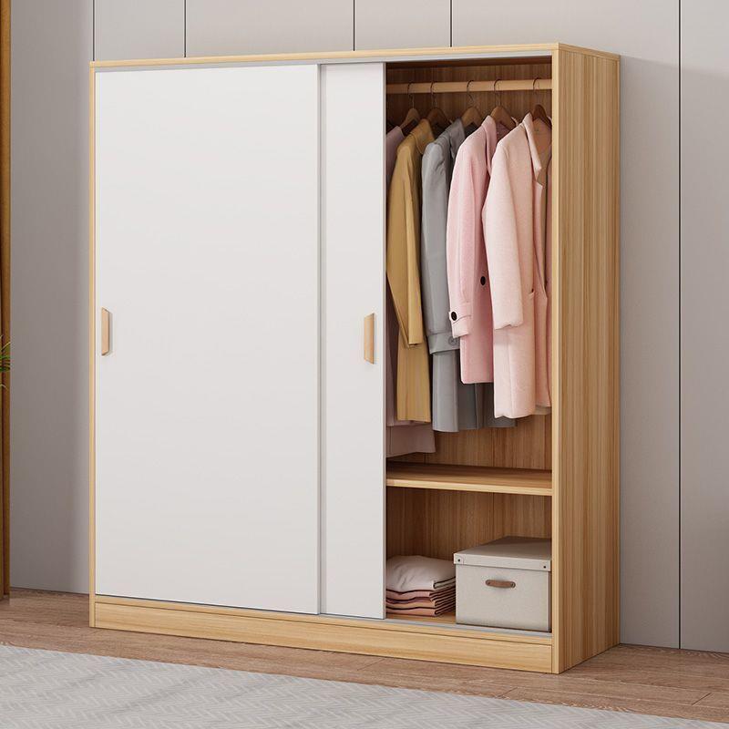 衣柜家用卧室两门三门收纳物式衣挂橱出租储屋见详情儿小户型推拉