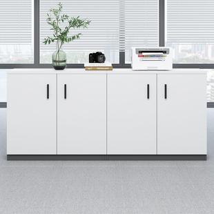 柜会室茶水议柜办公办公柜子文件室柜SJMGAG 4隔断柜带锁储物柜矮