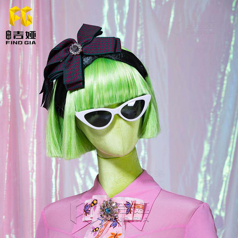 色模特纯926色假发糖果少女模特道具假橱具窗陈列发展示道假发