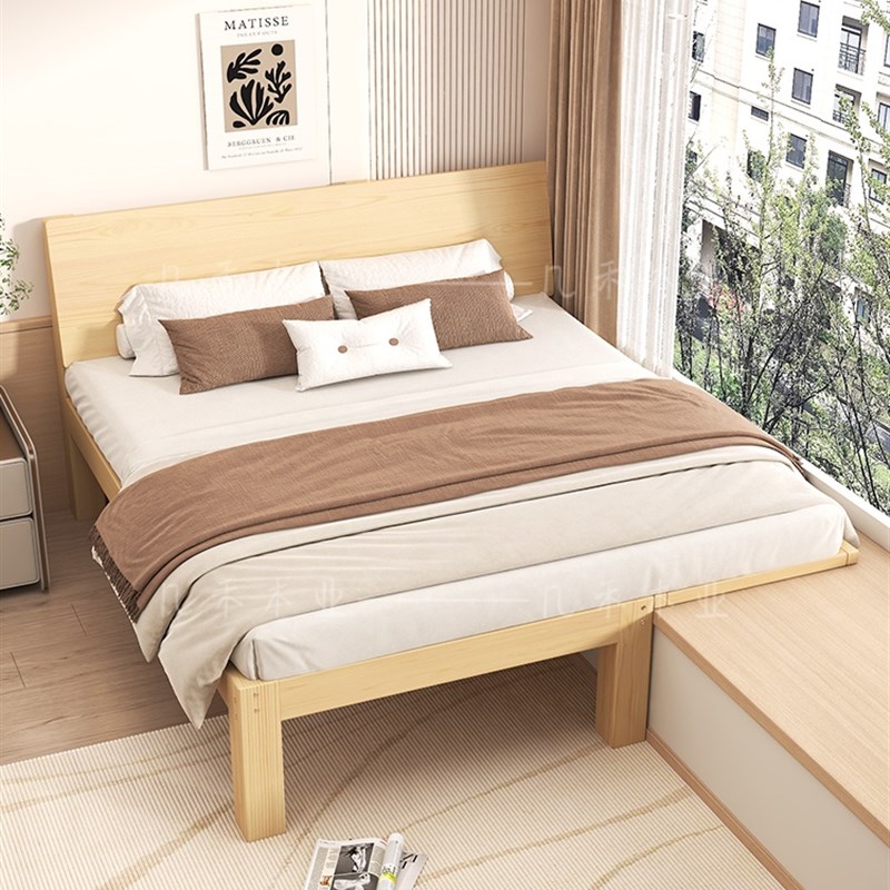 飘窗拼接床1米5j儿童床省空间定制带床头窗台延伸衔接床架小户型