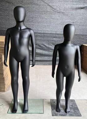 童装店儿童人体模具特模43941型展示道小窗孩塑料模服装橱展示架
