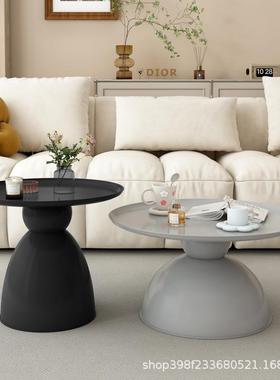 现代约家用客简沙发边几茶几设计新57358艺款金属创意铁圆形厅茶