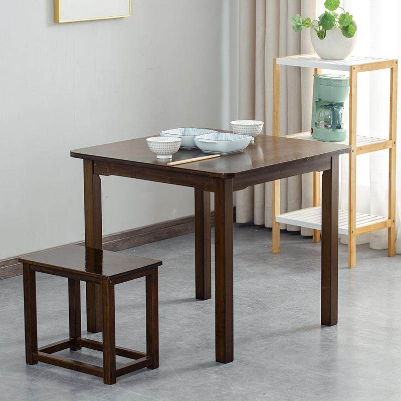 黑桌胡桃色餐桌实竹木四方桌家用小户型吃饭正607080方学习桌楠方,商业/办公家具,餐桌椅系列,淘宝优惠券,粉丝福利购,淘宝优惠卷