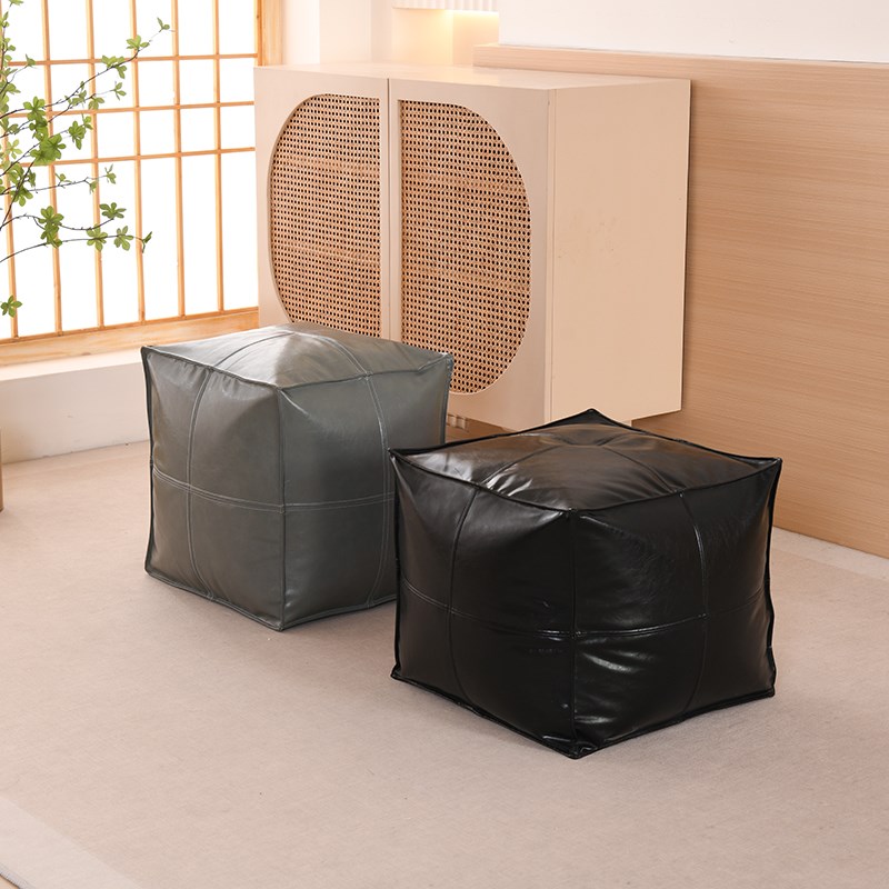 皮墩子软矮凳子蒲团坐垫套罩屁墩子闲置旧衣服收S纳脚踏客厅坐墩