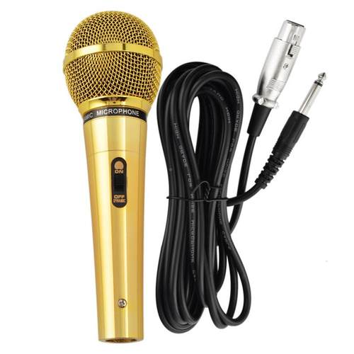 有业线5金色话筒动圈专KTV有线麦庭克风米家K歌卡拉99OK舞台演出