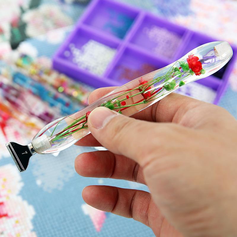钻石画树Y脂钻笔新款花DI干树脂胶点泥金属笔头合金笔工具XYC套装