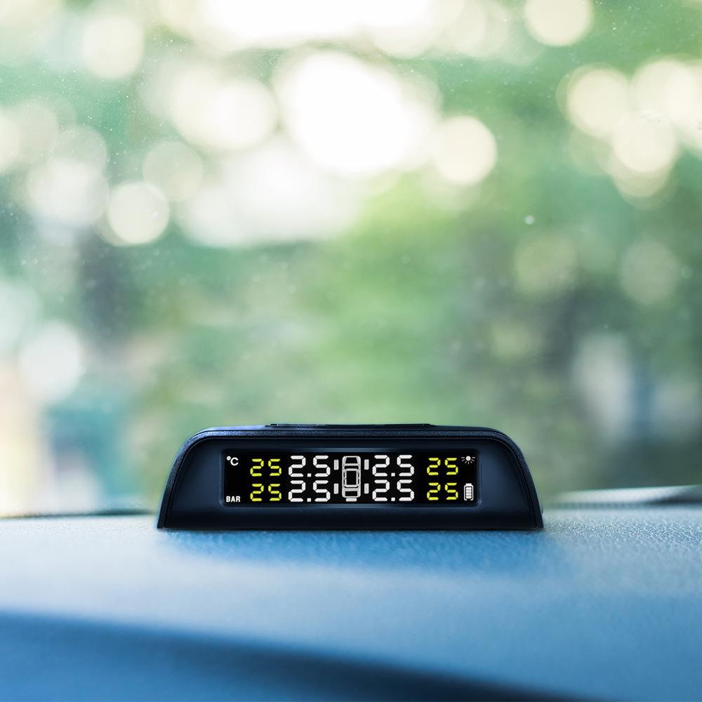 太阳996能车胎压测监器TPMS高精度压胎压监测内外置无线汽胎传感