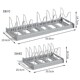 厨房置物架家用多功能锅盖收纳架免打孔锅碗可伸缩收纳一体沥水架