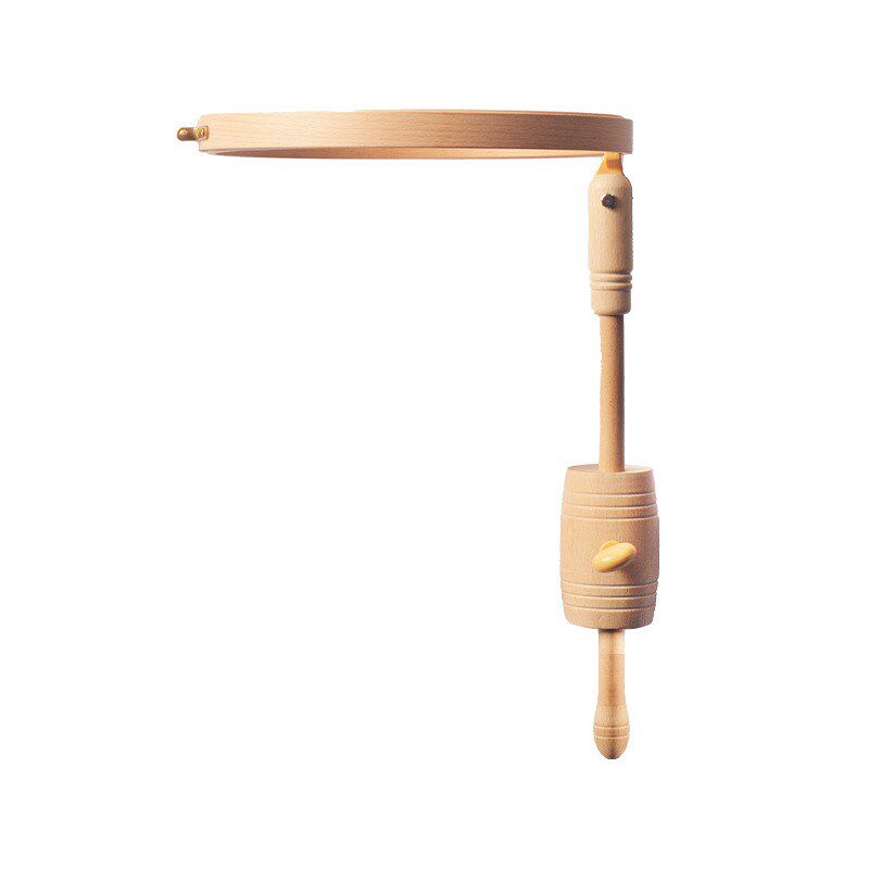 刺绣绣架十字绣工具座式桌嵌绣架可调节实木法绣架子