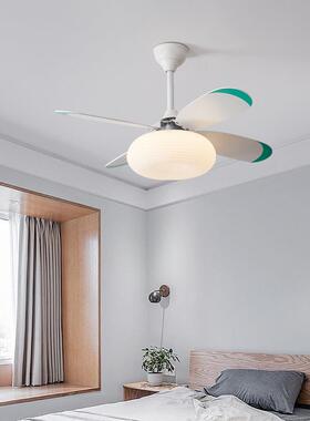 全谱护眼儿奶童房卧光室41281风扇灯意南瓜餐厅吊灯日式原创木油