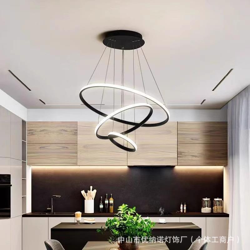 厅吊灯现代简约灯饰网34955红轻奢客北欧灯具创个卧性室吧台餐厅