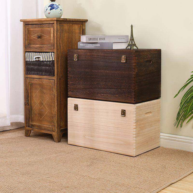 无品牌/加厚可坐成实木家用收纳储人物大凳约长方形复古号木箱储,收纳整理,收纳箱,淘宝优惠券,粉丝福利购,淘宝优惠卷