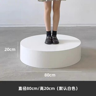 烤漆展台直播台圆形舞台空调底座增高台模特地台展V示台婚纱店站