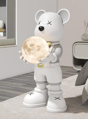 新款RKD5703暴熊抱室月球灯落地摆件饰客厅力电视柜卧床头柜新家
