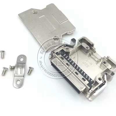 SCSI连接器 scsi焊线母头铁壳 HPCN14P/20P/26P/36P/50P/68P/100P