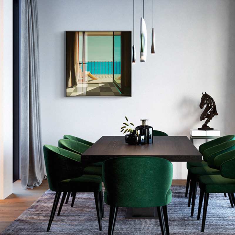 Darek grabus 海与孤独北欧现代装饰画客厅卧室挂画简约餐厅壁画