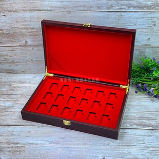 18成人礼盒定制小金库金条收藏盒农行生肖金条收纳盒大福金条木盒