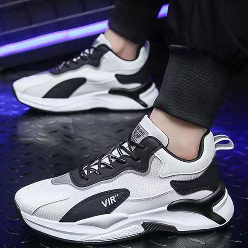 春季特大码男鞋45运动休闲鞋46透气网面鞋47加宽跑步老爹鞋男士48