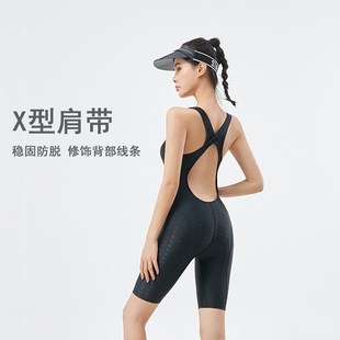 竞速泳衣女2025新款泡温泉连体平角专业游泳馆专用高级感女款泳装