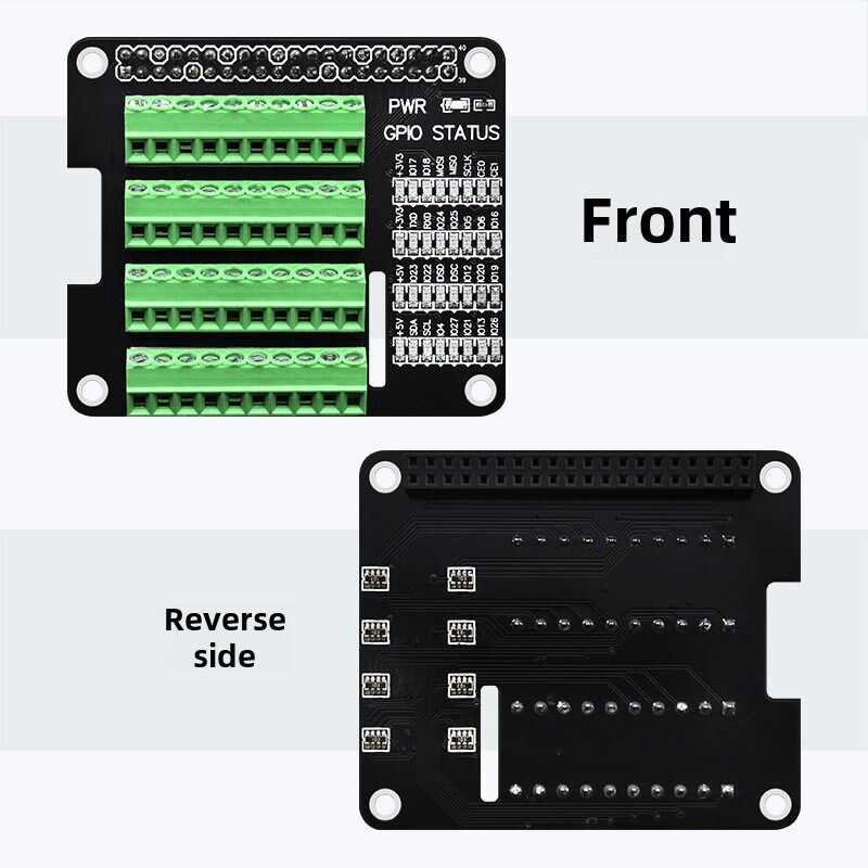 树莓派Gpio扩展板适用于树莓派4B/3B+ Gpio终端接口模块