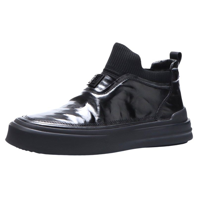 二棉皮鞋男款高帮冬季保暖加绒棉鞋2025新款潮流拉炼厚底乐福鞋男,流行男鞋,高帮鞋,淘宝优惠券,粉丝福利购,淘宝优惠卷