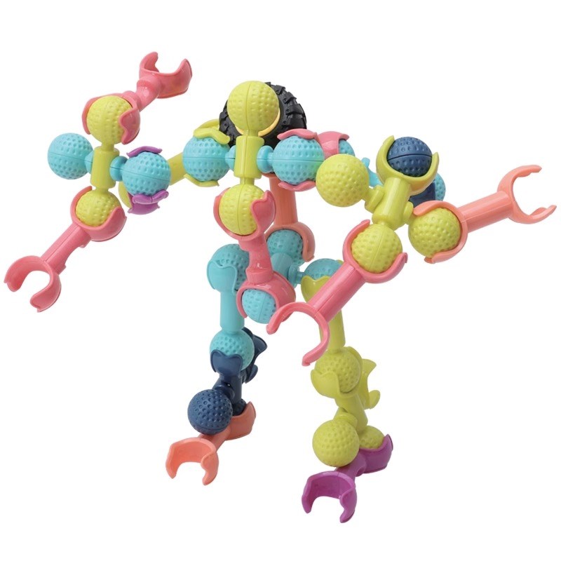 幼儿园玩具建构区材料大中小班桌面积木儿童拼插5拼装7益智3到6岁