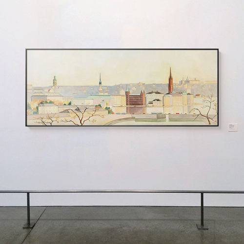 不够艺术 现代客厅风景装饰画工作室走廊墙面壁画卧室长横幅挂画