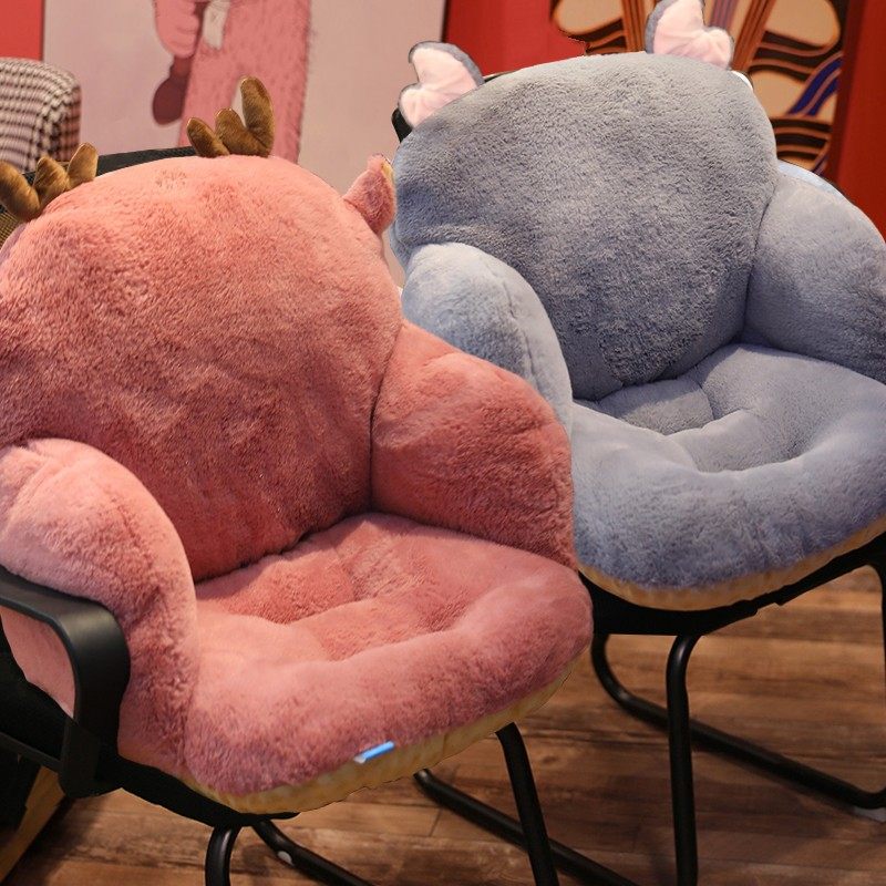 办公室护腰靠枕椅子毛绒靠背垫腰部久坐腰垫座椅一体坐垫靠垫腰枕,居家布艺,腰靠垫,淘宝优惠券,粉丝福利购,淘宝优惠卷