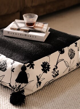 黑暗森林客厅方形坐墩阳台榻榻米飘窗地上地O毯蒲团坐垫懒人沙发